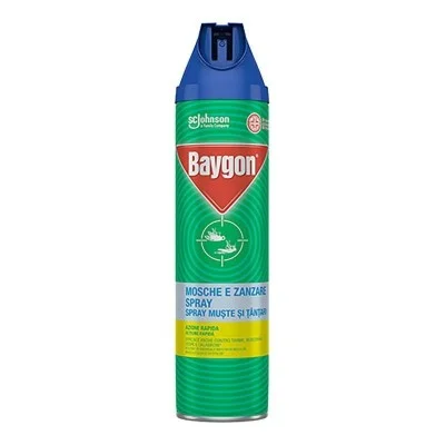 Baygon Mosche e Zanzare Plus Spray 400 ml x 6 pezzi